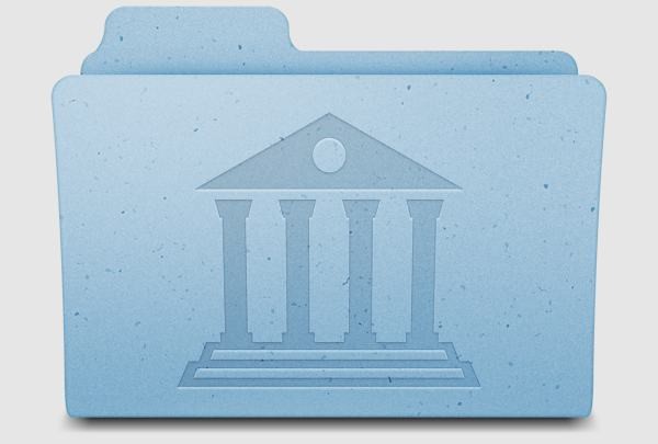 Mac OS X Library Ordner